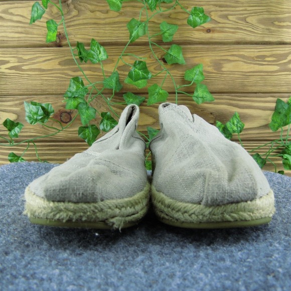 Bobs By‎ Skechers Women Flat Shoes Taupe Fabric Slip On Size 7.5 Medium - Picture 2 of 10